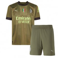 AC Milan Tredjedraktsett Barn 2022-23 Kortermet (+ korte bukser)